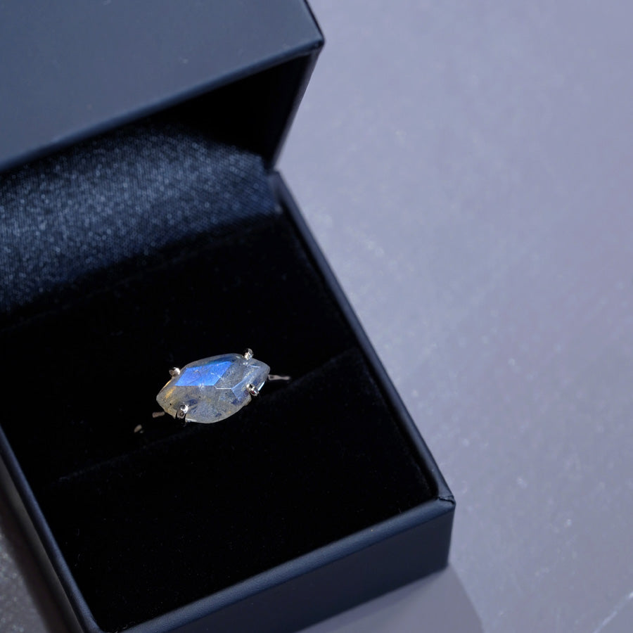 Charm Ring No.1471/ Labradorite