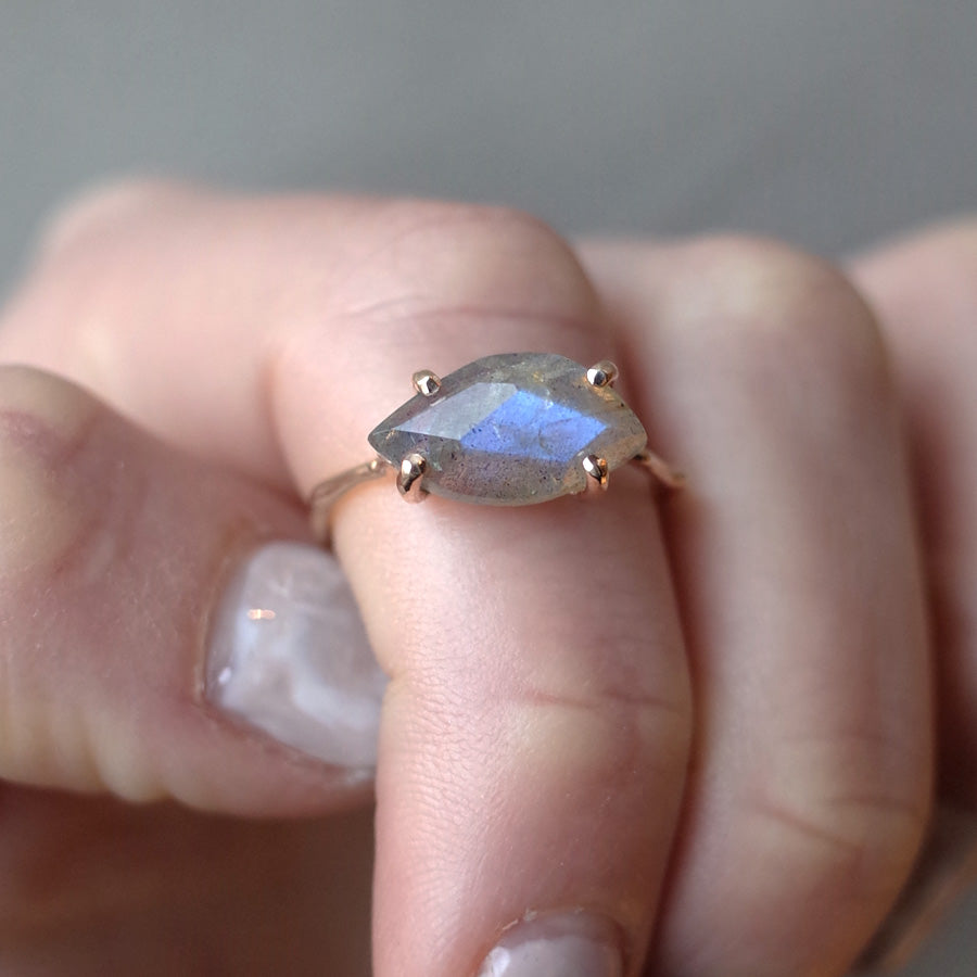 Charm Ring No.1471/ Labradorite