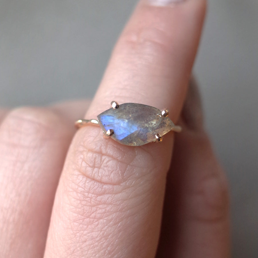 Charm Ring No.1471/ Labradorite