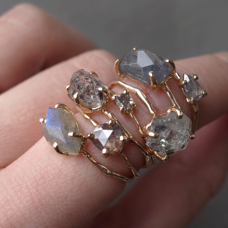 Charm Ring No.1471/ Labradorite