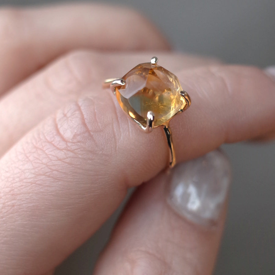 Charm Ring No.1474/ Citrine