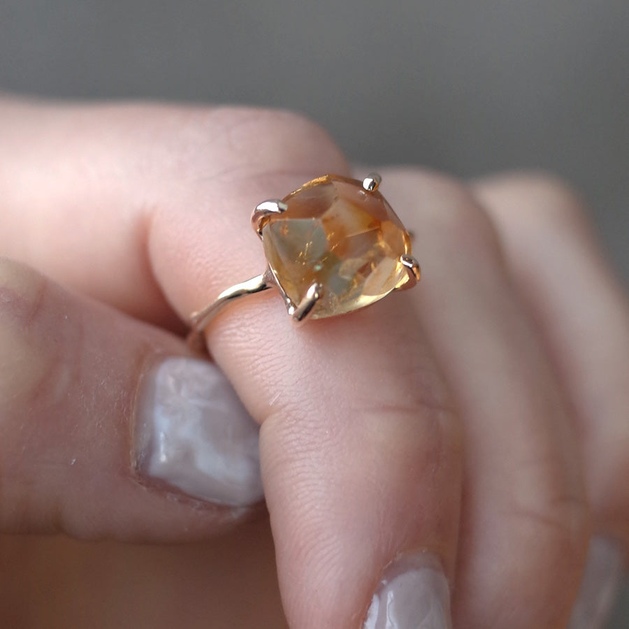 Charm Ring No.1474/ Citrine