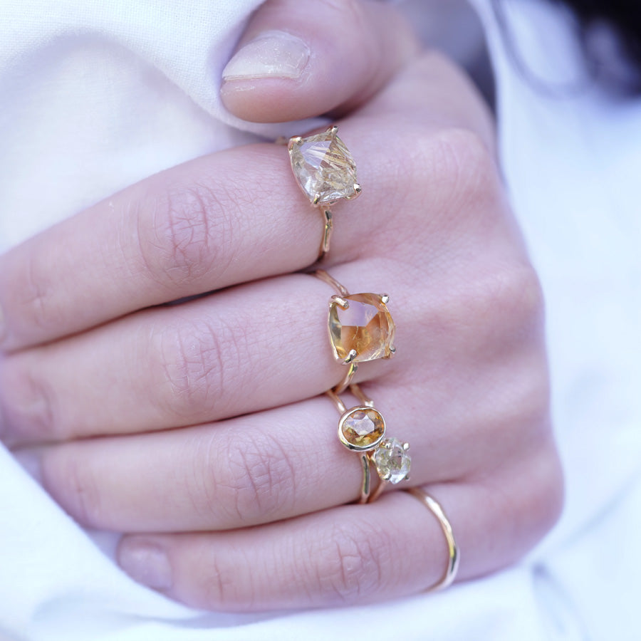 【Private page】Charm Ring No.1475/ Rutilelated Quartz
