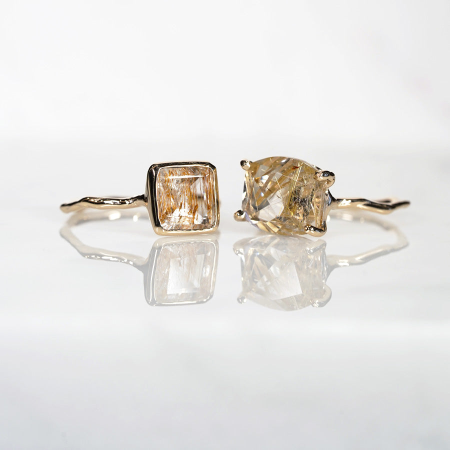 Charm Ring No.1475/ Rutilelated Quartz