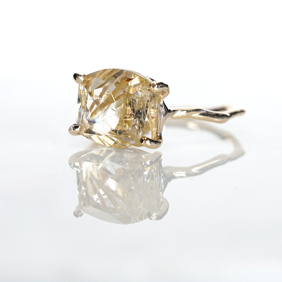 Charm Ring No.1475/ Rutilelated Quartz