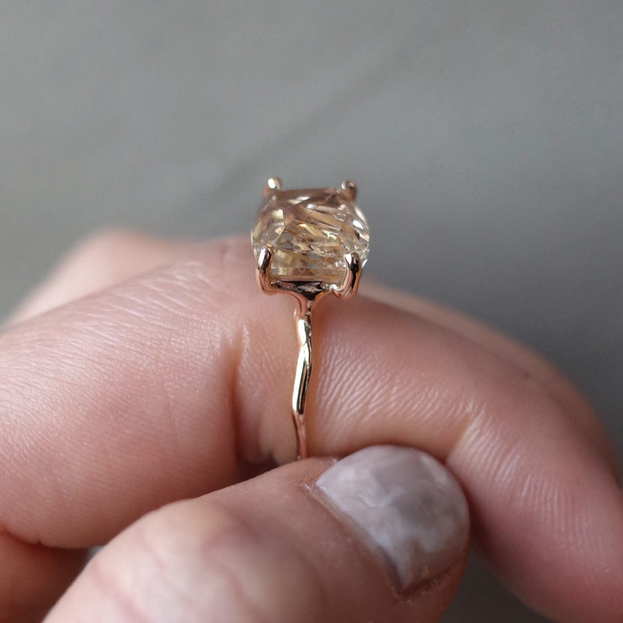 Charm Ring No.1475/ Rutilelated Quartz