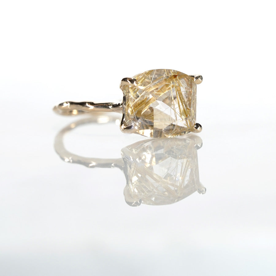 Charm Ring No.1475/ Rutilelated Quartz