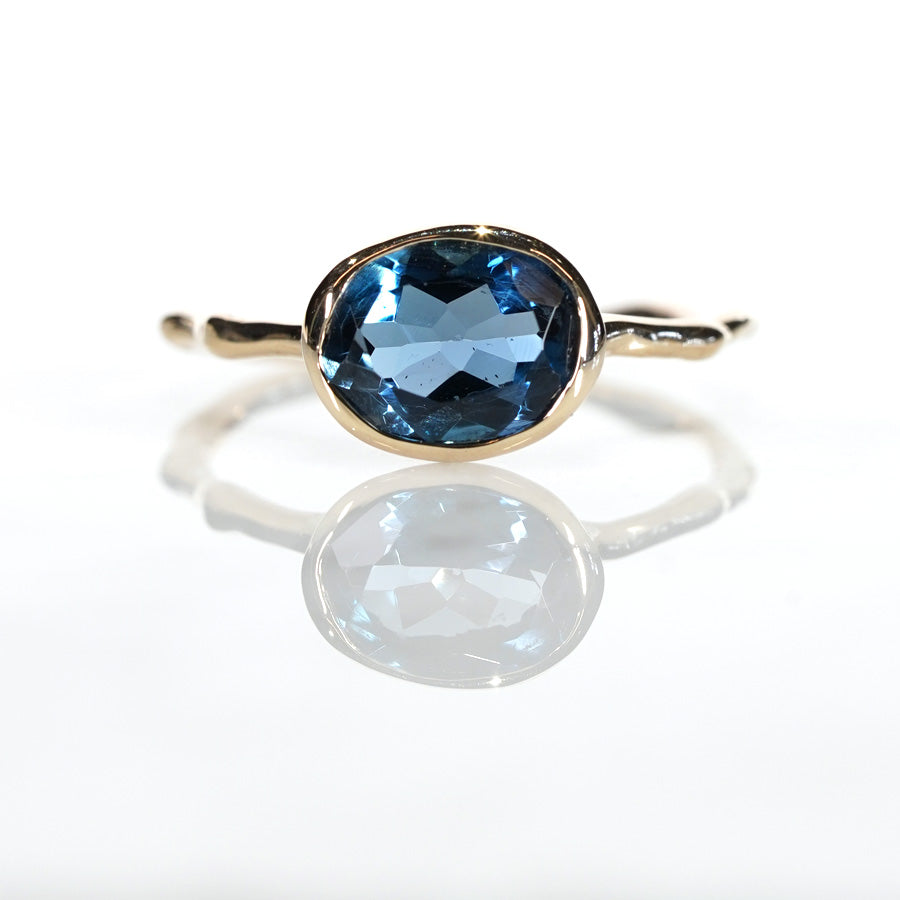 Charm Ring No.1477/ London Blue Topaz