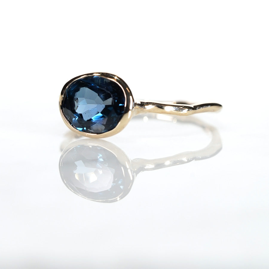 Charm Ring No.1477/ London Blue Topaz