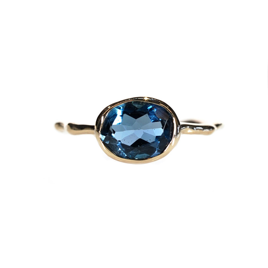 Charm Ring No.1477/ London Blue Topaz
