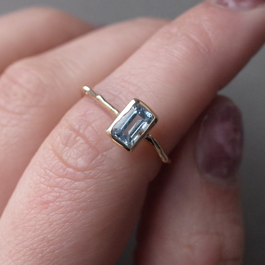Charm Ring No.1487/ Aquamarine