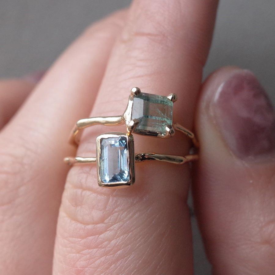 Charm Ring No.1487/ Aquamarine