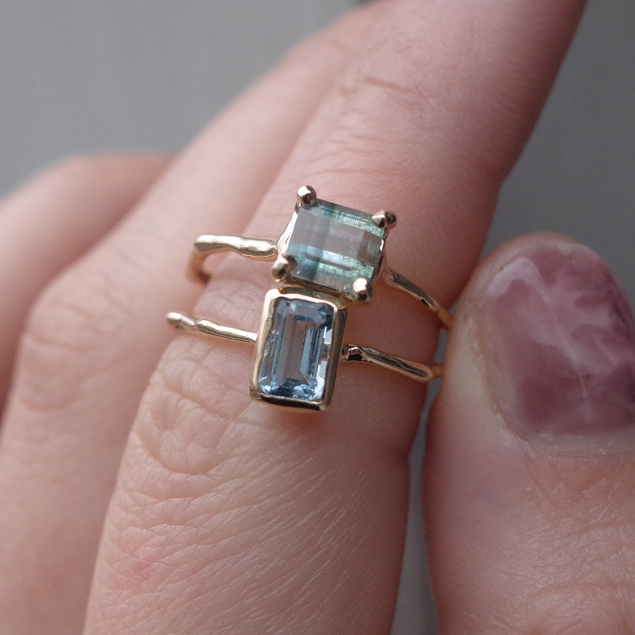 Charm Ring No.1487/ Aquamarine