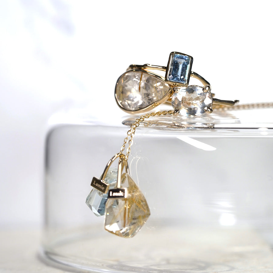 Charm Ring No.1487/ Aquamarine