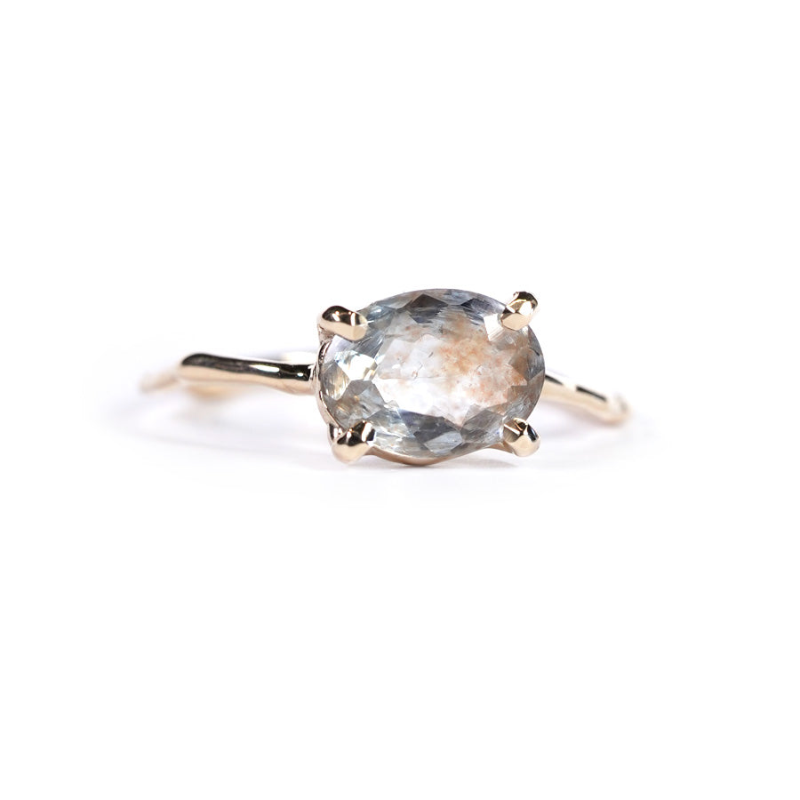 Charm Ring No.1488/ Moss Aquamarine