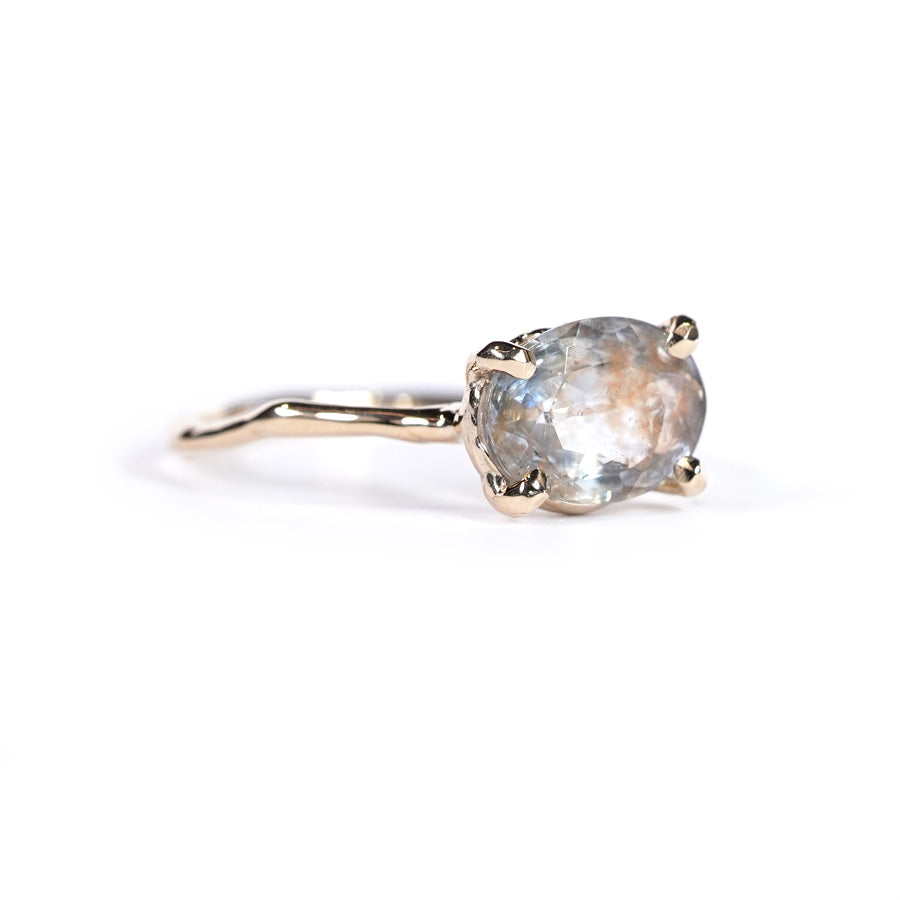 Charm Ring No.1488/ Moss Aquamarine