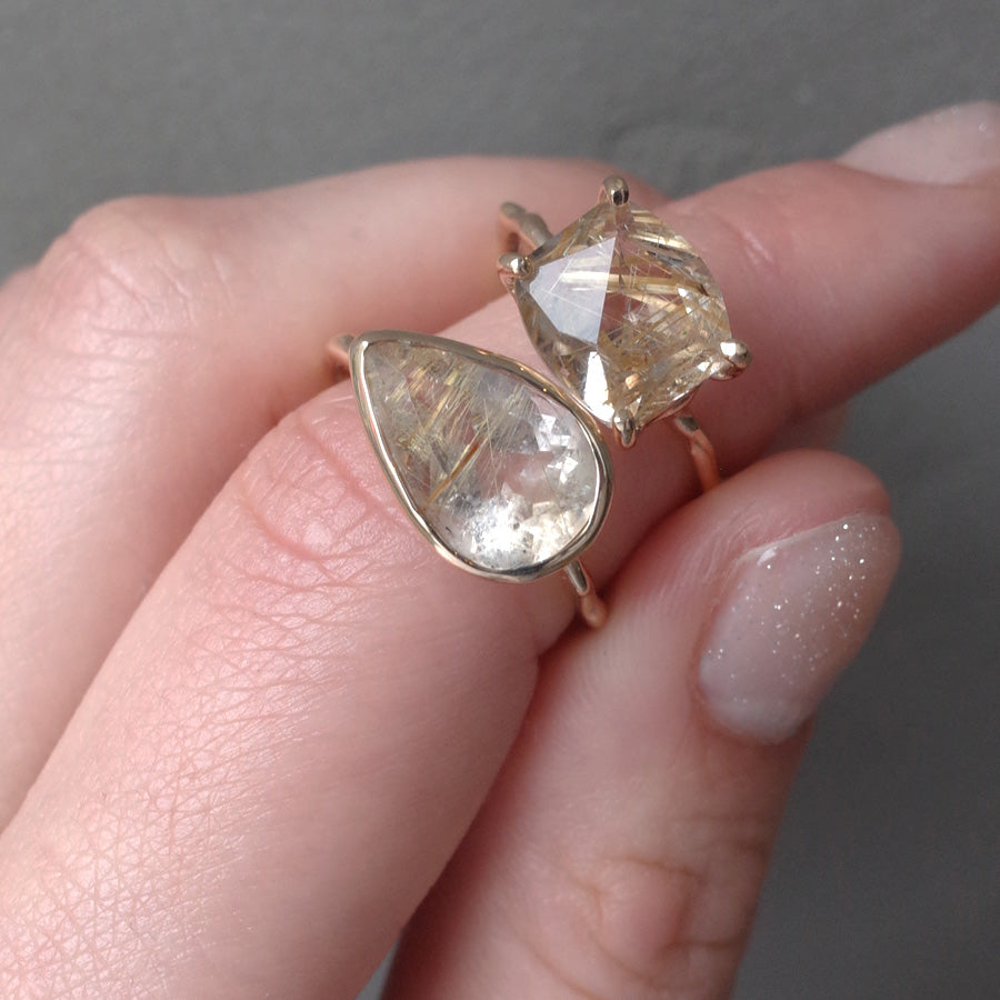 【Private page】Charm Ring No.1475/ Rutilelated Quartz
