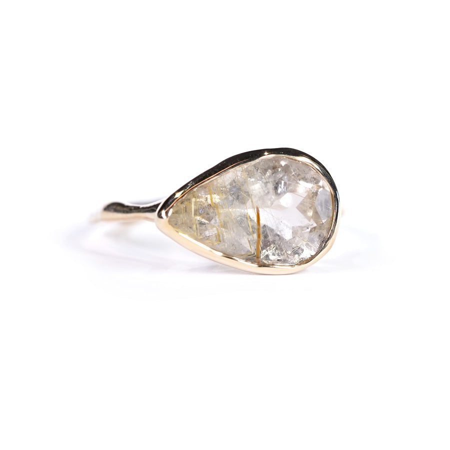 Charm Ring No.1492/ Rutilelated Quartz