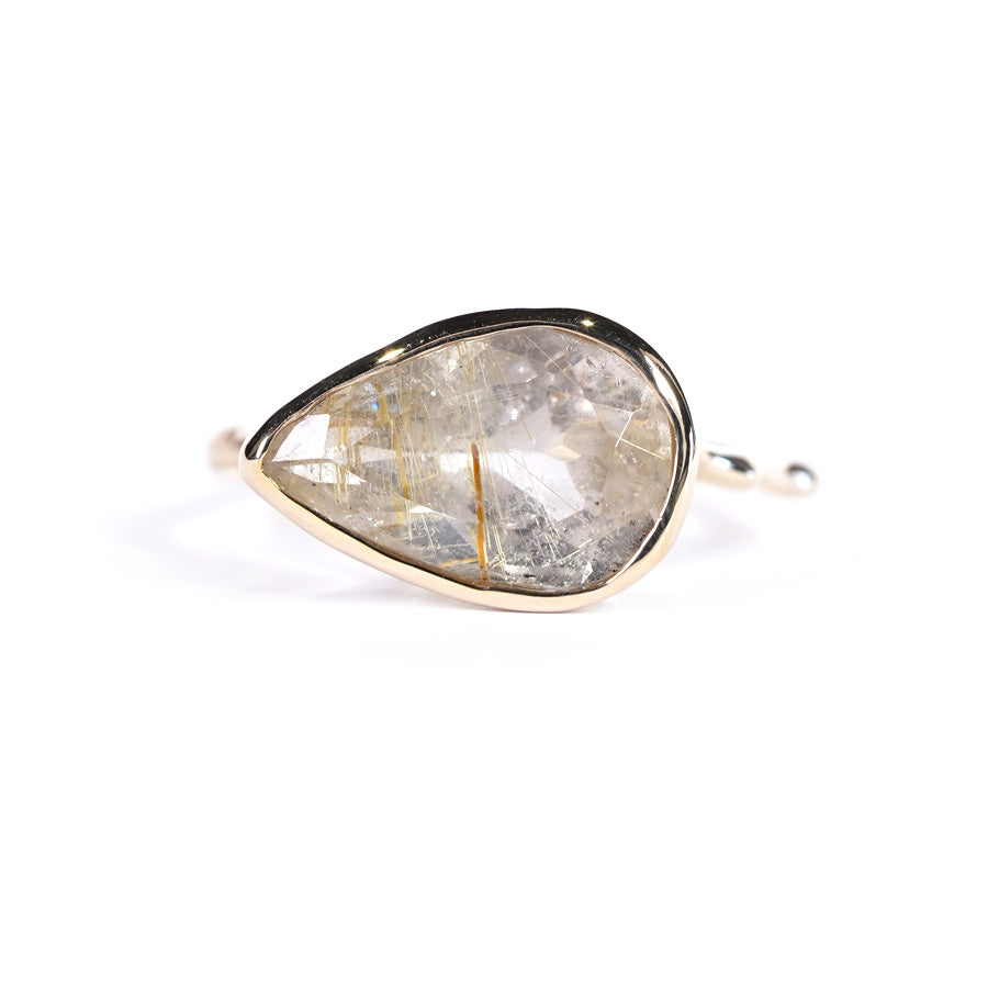 Charm Ring No.1492/ Rutilelated Quartz