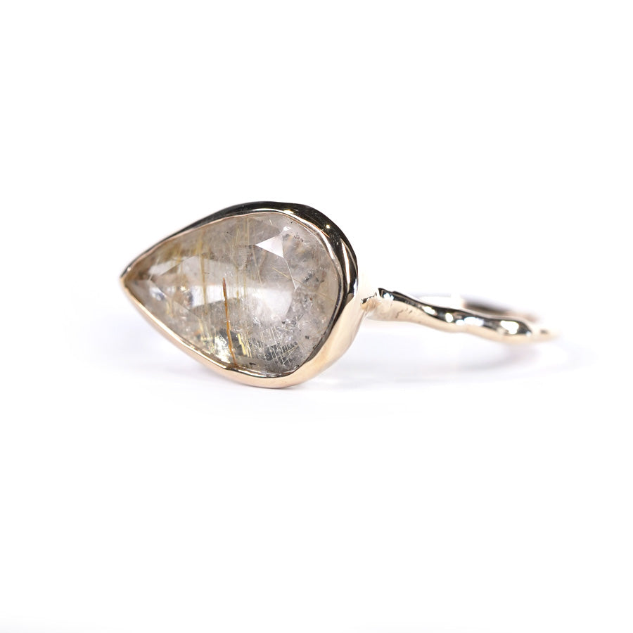 Charm Ring No.1492/ Rutilelated Quartz