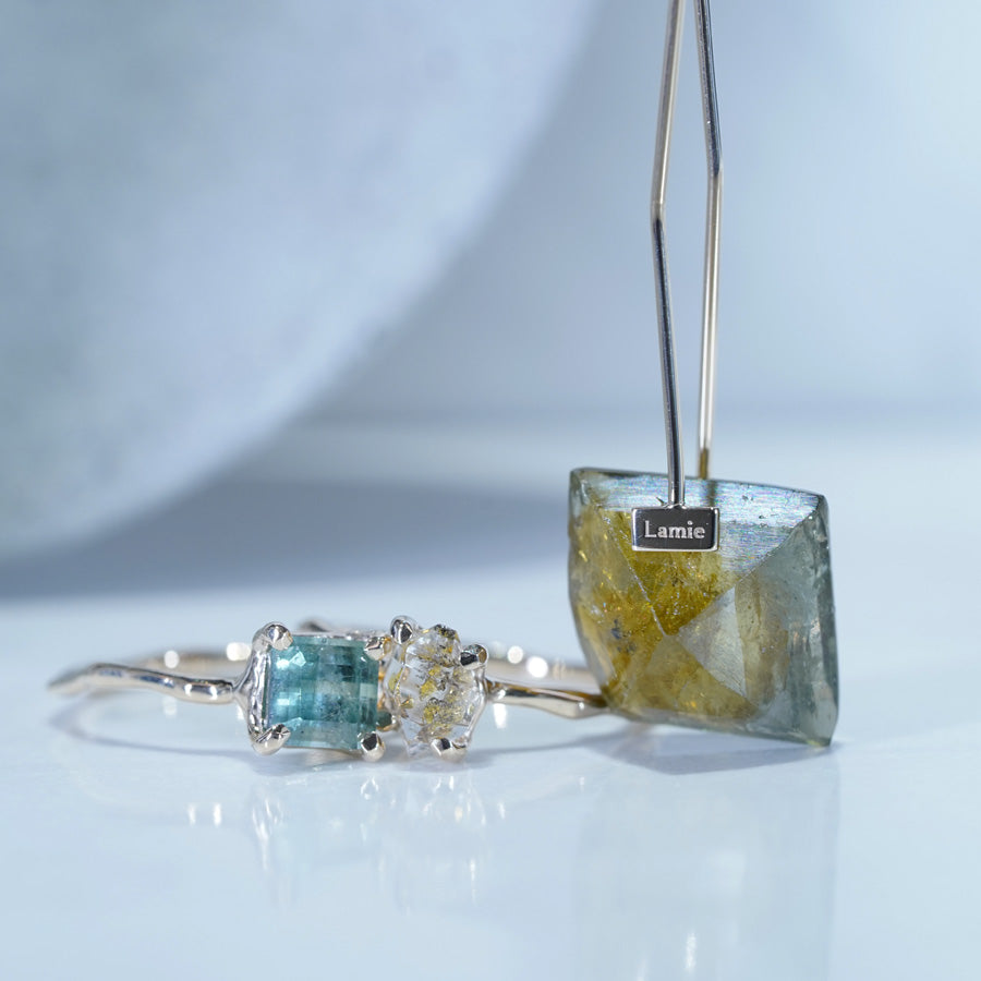 Charm Ring No.1496/ Oil in Quartz