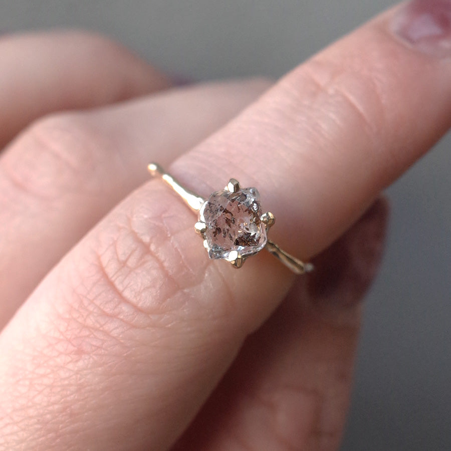 Charm Ring No.1497/ Herkimer Diamond
