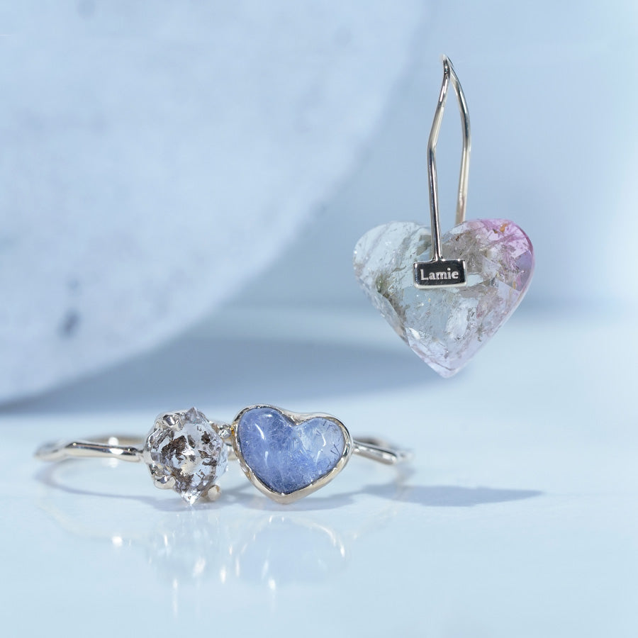 Charm Ring No.1497/ Herkimer Diamond