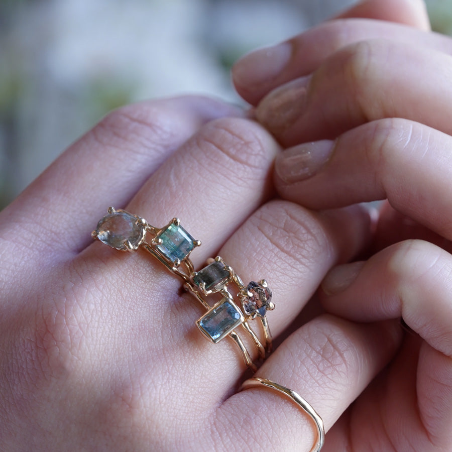 Charm Ring No.1498/ Herkimer Diamond