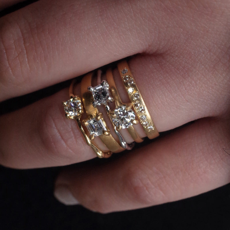 K18 Diamond Ring  №1539