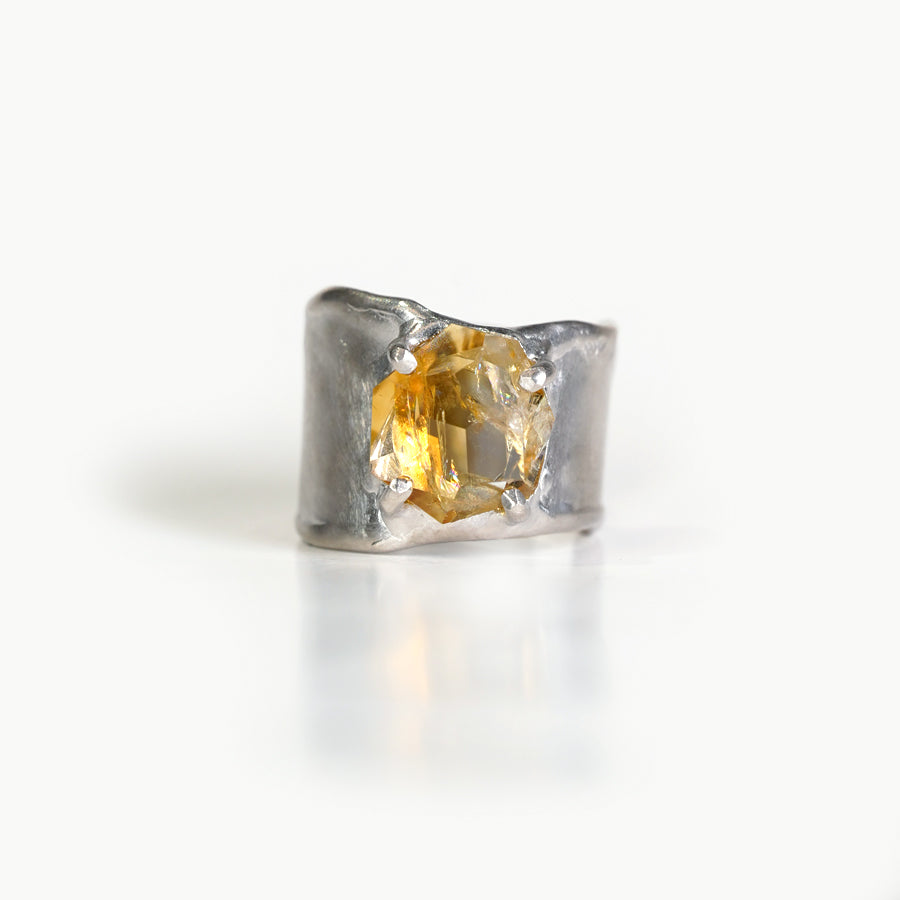 Charm Ring №1091 / Herkimer Diamond