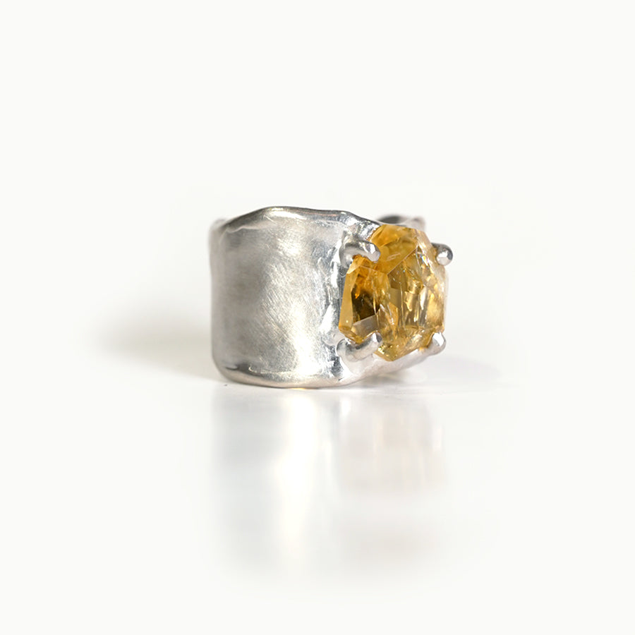 Charm Ring №1091 / Herkimer Diamond