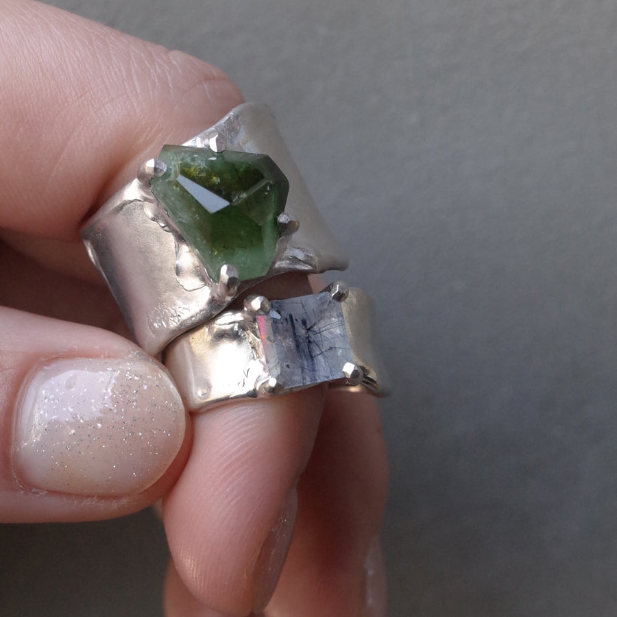 Charm Ring №1091 / Herkimer Diamond