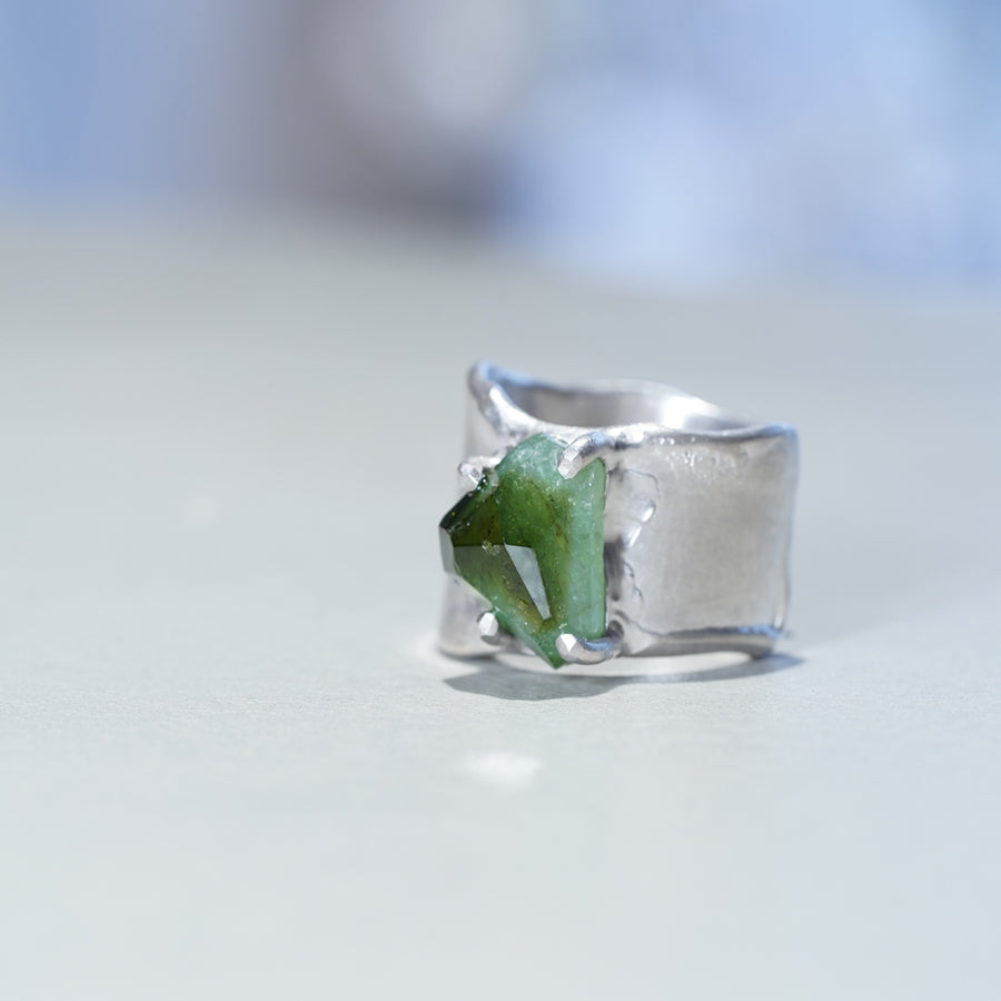 Charm Ring №1091 / Herkimer Diamond