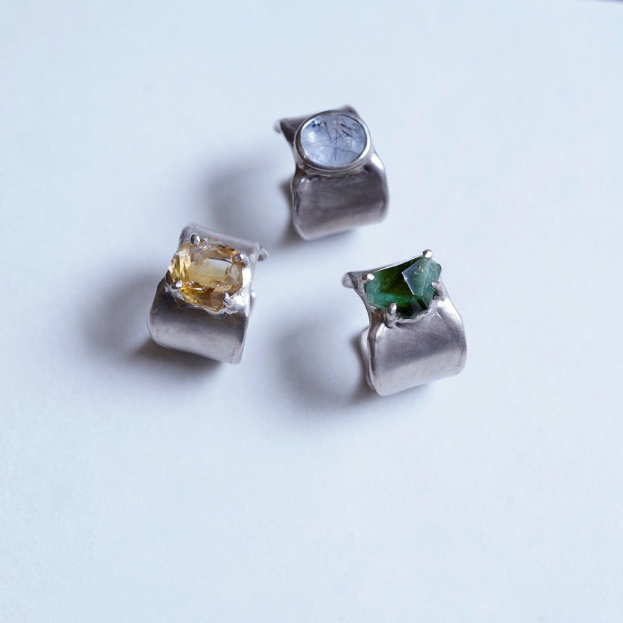 Charm Ring №1091 / Herkimer Diamond