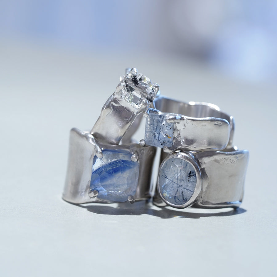 Charm Ring №1091 / Herkimer Diamond