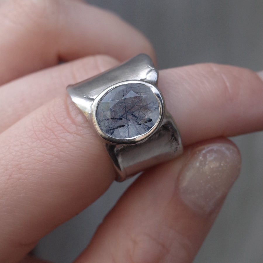 Charm Ring №1091 / Herkimer Diamond