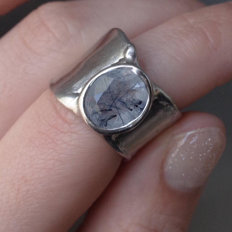 Charm Ring №1091 / Herkimer Diamond