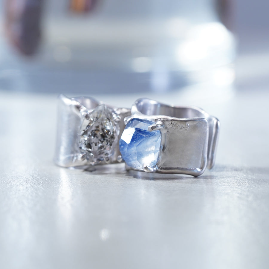 Charm Ring №1091 / Herkimer Diamond