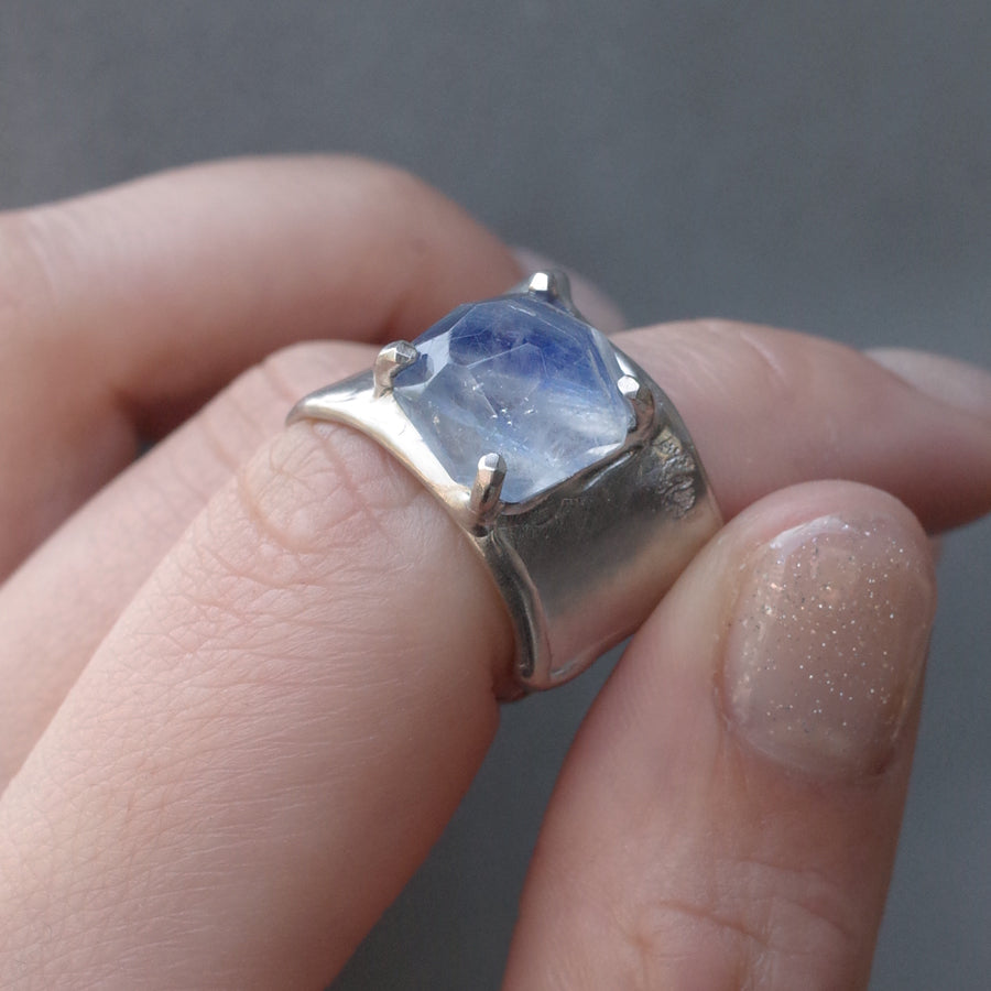 Charm Ring №1091 / Herkimer Diamond