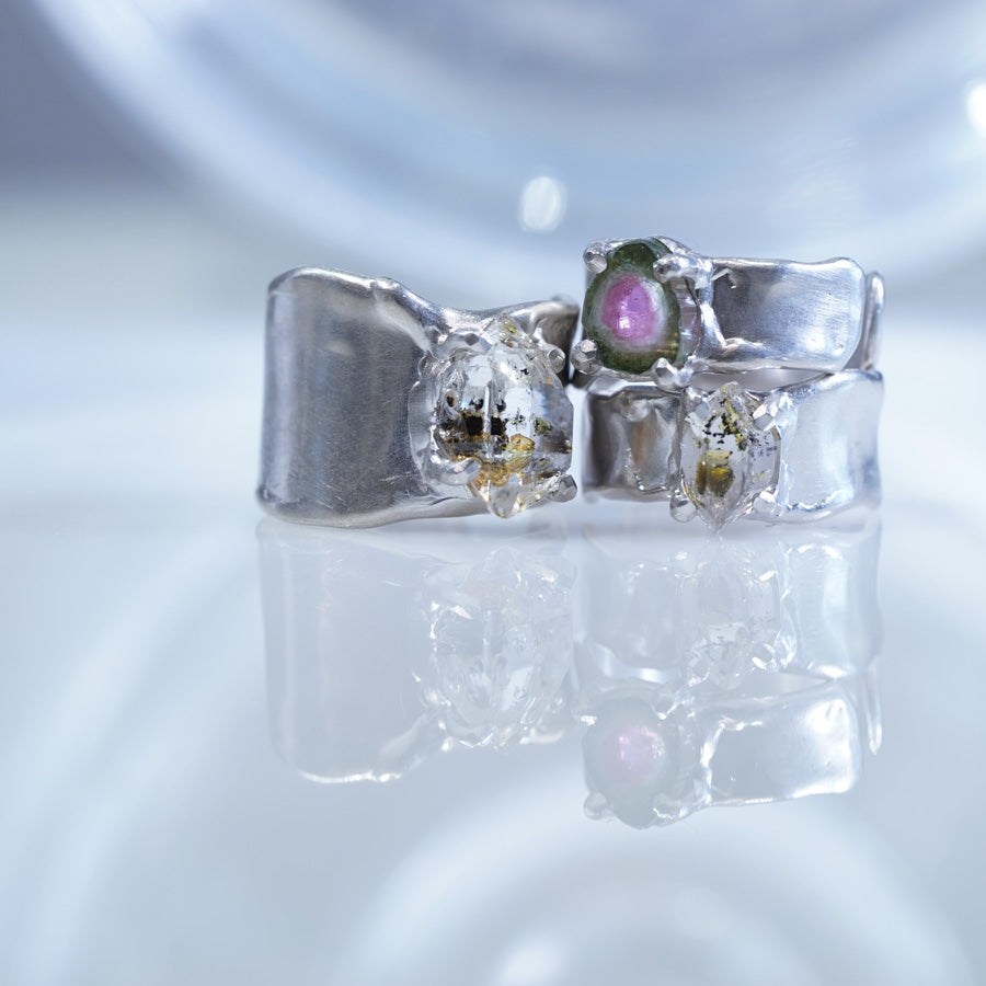 Charm Ring №1091 / Herkimer Diamond