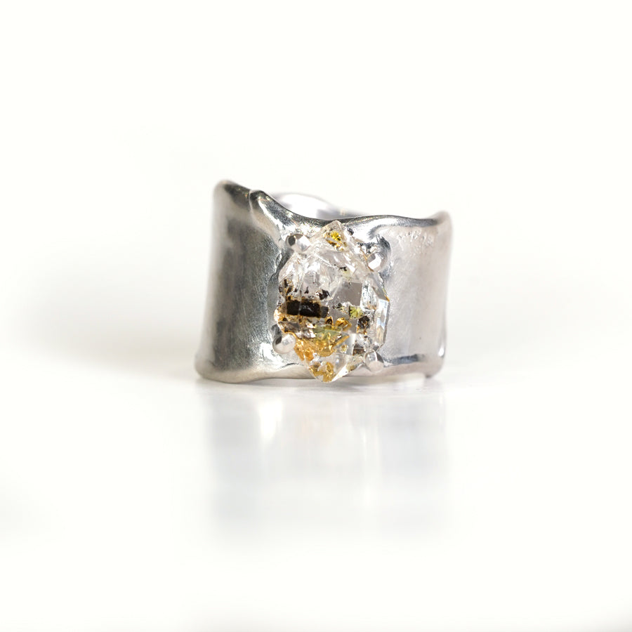 Charm Ring №1091 / Herkimer Diamond