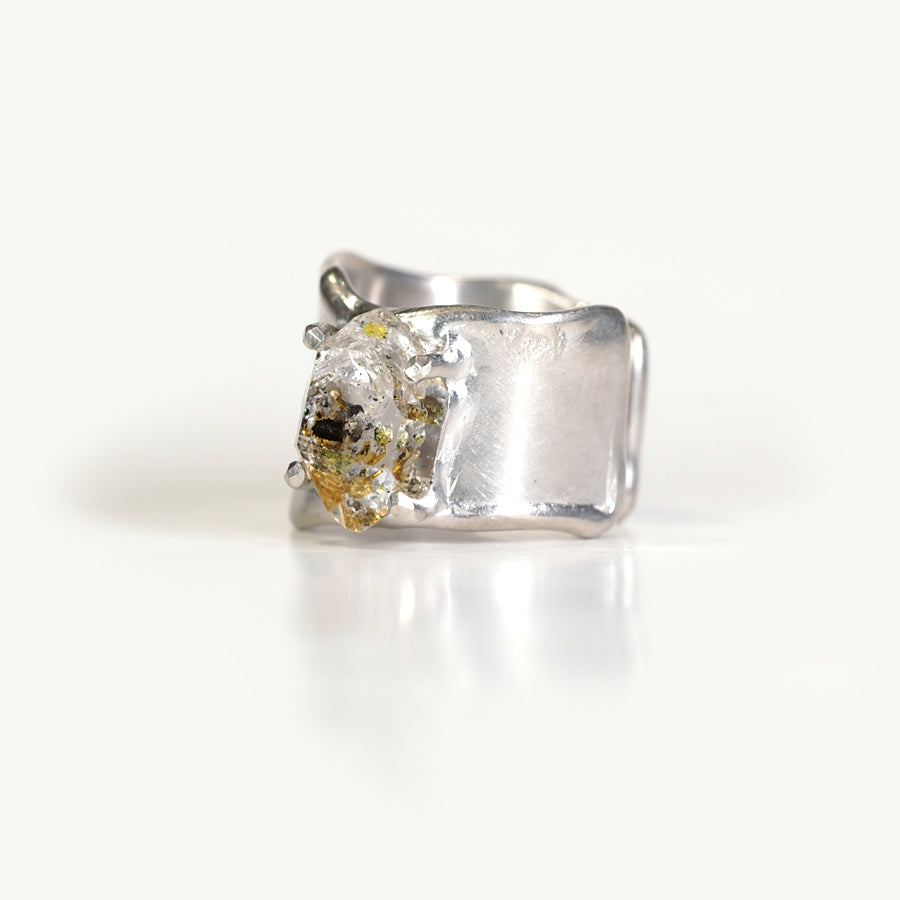 Charm Ring №1091 / Herkimer Diamond