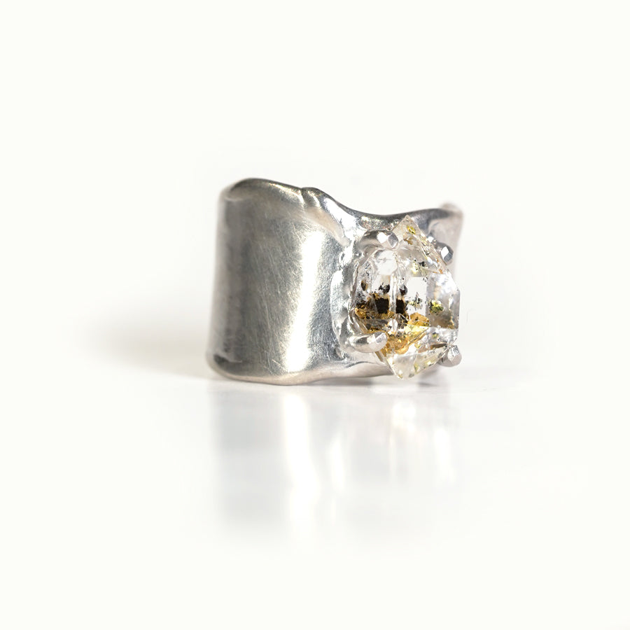 Charm Ring №1091 / Herkimer Diamond