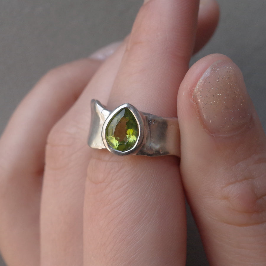 Charm Ring №1091 / Herkimer Diamond