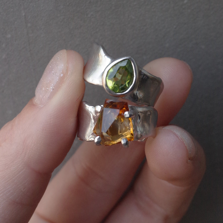 Charm Ring №1091 / Herkimer Diamond