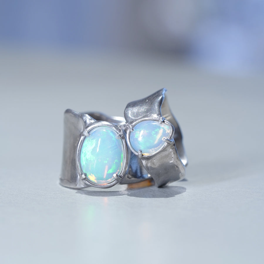 Charm Ring №1091 / Herkimer Diamond