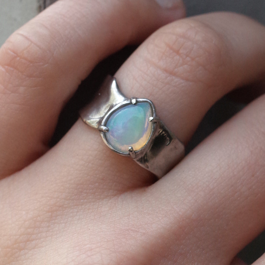 Charm Ring №1091 / Herkimer Diamond