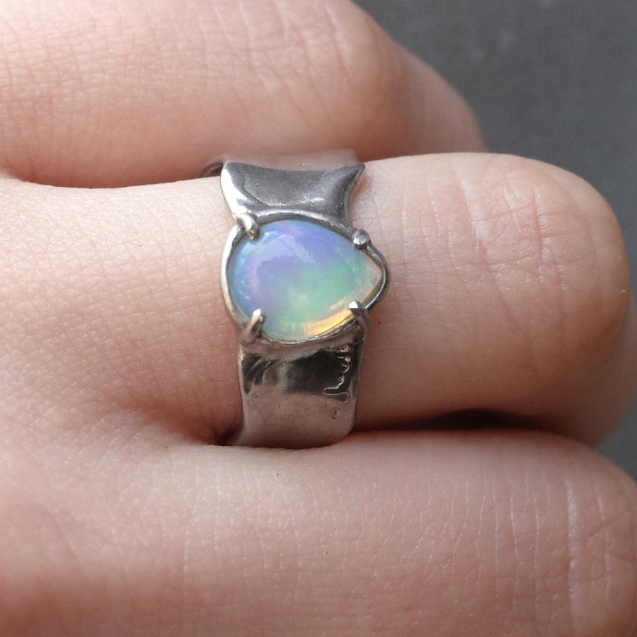 Charm Ring №1091 / Herkimer Diamond