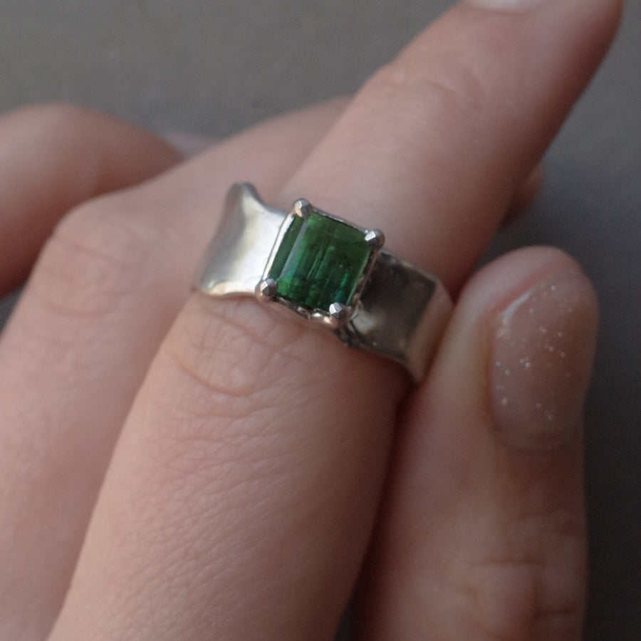 Charm Ring №1091 / Herkimer Diamond