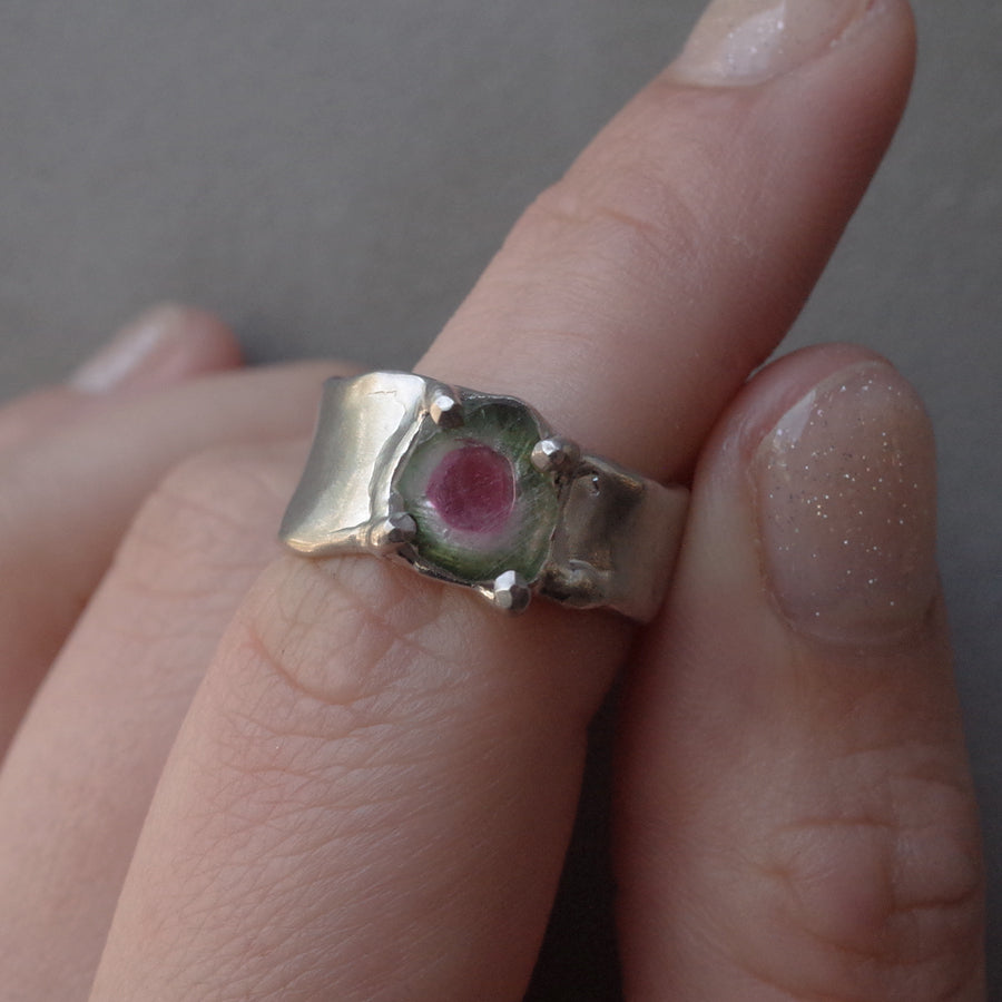 Charm Ring №1091 / Herkimer Diamond